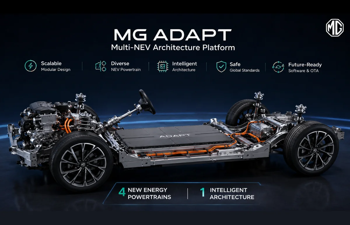 MG ADAPT: India's First Multi-NEV Platform, Features, Technology & Innovation Featured Image